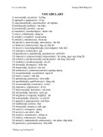 Từ vựng anh văn tham khảo