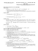 Ôn thi đại học môn toán 2011 - Đề số 22 pptx