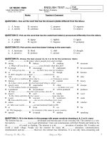 Test D-Thi tuyen-G.10-G.9-2010