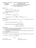 Toán vào 10 Trường Lam Sơn 2