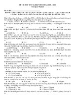 đề thi thử tốt nghiệp hóa 12 2010 đề 4