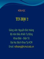 CÁC THÀNH PHẦN CƠ BẢN VÀ CÁC KIỂU DỮ LIỆU CỦA C - CHƯƠNG 4 pptx