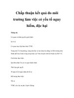 Chấp thuận kết quả đo môi trường làm việc có yếu tố nguy hiểm, độc hại pot