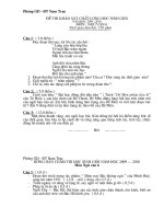 Đề + Đáp án HSG Ngữ Văn 6 09-10