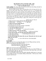 de thi HKII co matran, dap an