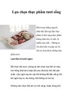 Lựa chọn thực phẩm tươi sống ppt