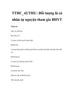 TTHC_42/THU: Đối tượng là cá nhân tự nguyện tham gia BHYT potx