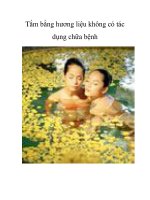 Tắm bằng hương liệu không có tác dụng chữa bệnh pdf