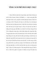 TÍNH CÁCH PHÊ PHÁN HIỆN THỰC pptx