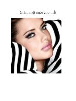 Giảm mệt mỏi cho mắt docx