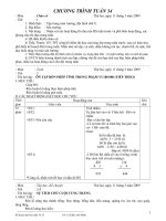 GIÁO ÁN TIỂU HỌC: CHƯƠNG TRÌNH TUẦN 34+35 pot