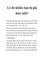 Lý do khiến bạn bị già hơn tuổi? pptx