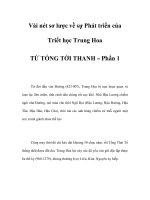 Vài nét sơ lược về sự Phát triển của Triết học Trung Hoa - Phần 5 ppsx