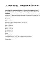 Công thức lạp xường gia truyền của tôi pptx