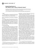 Designation: C 230/C 230M – 98e1 - Flow Table for Use in Tests of Hydraulic Cement1 doc