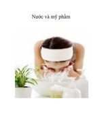 Nước và mỹ phẩm ppt
