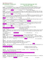 Đề và Đ.án mẫu Hóa ĐH 2010 số 3