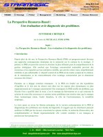 La Perspective Resource-Based : Une évaluation et le diagnostic des problèmes docx