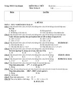 Kiểm tra 45'''' Toán 6 (Số 03)