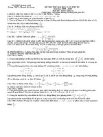 Đề thi thử đại học lần 3 - môn toán khối A