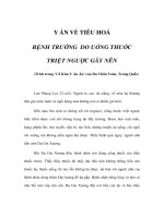 Y ÁN VỀ TIÊU HOÁ - BỆNH TRƯỚNG DO UỐNG THUỐC TRIỆT NGƯỢC GÂY NÊN ppt