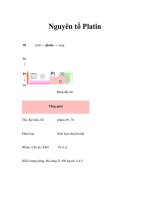 Nguyên tố Platin ppsx