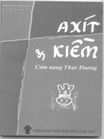 Axit và kiềm - Cẩm nang thực dưỡng (Phần 1) pdf