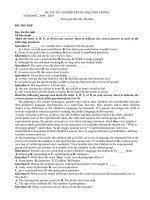 ĐỀ THI THỬ THPT TIẾNG ANH 2010