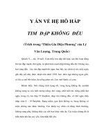 Y ÁN VỀ HỆ HÔ HẤP - TIM ĐẬP KHÔNG ĐỀU ppsx