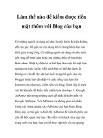 Làm thế nào để kiếm được tiền mặt thêm với Blog của bạn ppsx