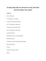 Xin phép nhập khẩu hóa chất diệt côn trùng, diệt khuẩn làm kiểm nghiệm, khảo nghiệm ppt