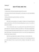 CHƯƠNG II: DỊCH TỄ HỌC UNG THƯ docx