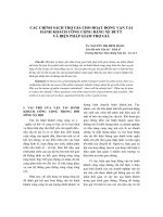 CÁC CHÍNH SÁCH TRỢ GIÁ CHO HOẠT ĐỘNG VẬN TẢI HÀNH KHÁCH CÔNG CỘNG BẰNG XE BUÝT ppsx