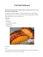 Cách làm bánh gan ppt