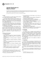 Designation: C 91 – 99 - Masonry Cement1 docx