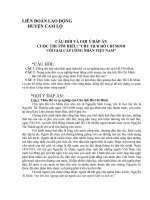 ĐÁP ÁN TÌM HIỂU BH VỚI GCCN VIỆT NAM