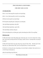 TÍNH TƯƠNG ĐỐI CỦA CHUYỂN ĐỘNG. CÔNG THỨC CỘNG VẬN TỐC potx