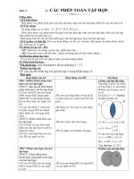 Tiết 5. BÀI 3. CÁC PHÉP TOÁN TẬP HỢP.
