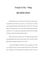 Truyện cổ Tày - Nùng - HÒ KÍNH THÁN ppt