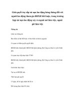 Giải quyết trợ cấp tai nạn lao động hàng tháng đối với người lao động tham gia BHXH bắt buộc, trong trường hợp tai nạn lao động xảy ra ngoài nơi làm việc, ngoài giờ làm việc doc