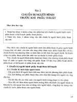 Giáo trình điều dưỡng ngoại khoa (Bài 2) pptx