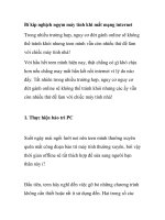 Bí kíp nghịch ngợm máy tính khi mất mạng internet ppt