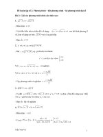 Chuyên đề pt - hpt - bpt có đáp án