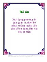 Đồ án: Xây dựng phương án bảo quản và thiết kế phân xưởng ngâm tẩm cho gỗ sử dụng làm vật liệu đi biển ppsx