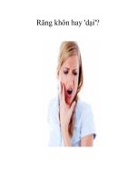 Răng khôn hay ''''dại''''? ppsx