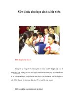 Sức khỏe cho học sinh-sinh viên pptx