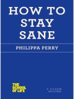 how to stay sane (the school of life) - perry philippa