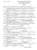 đề khảo sát hóa 10 nâng cao