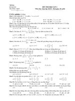 DE THI HOC KY 1 - LOP 10 + DAP AN