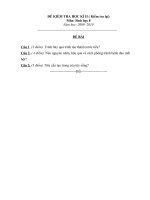 đề thi lại sinh 8